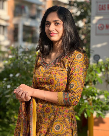 Angel Wardrobe: Presents Cotton Afghani Suit With Duppata🌸