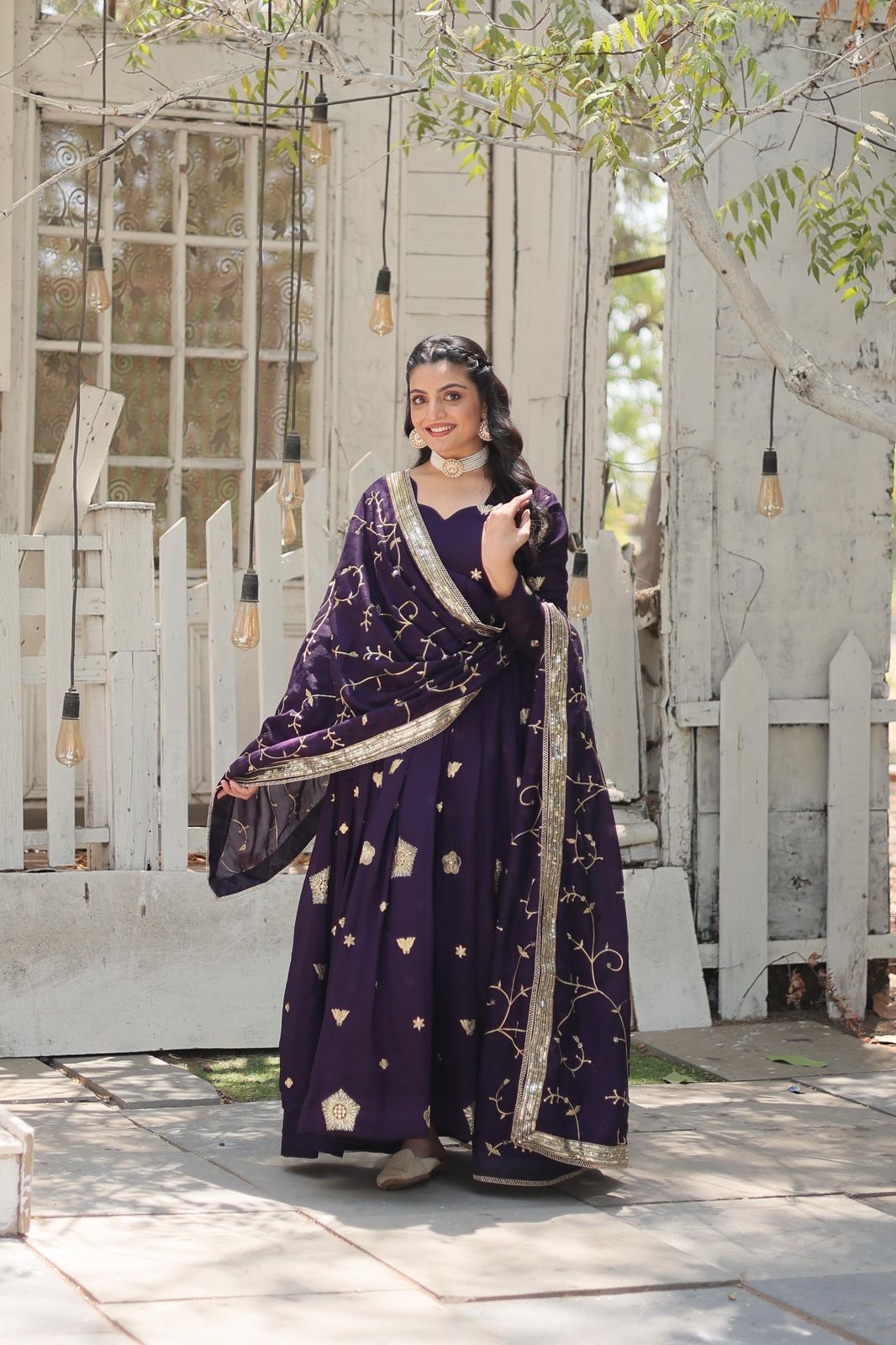 Angel Wardrobe Designed Gown to Make you feel Like a Queen. With Their Comfortable Fit, Premium Fabrics and Stunning Sequins Work, this is sure to make You Feel Confident and Stylish All Day Long.
