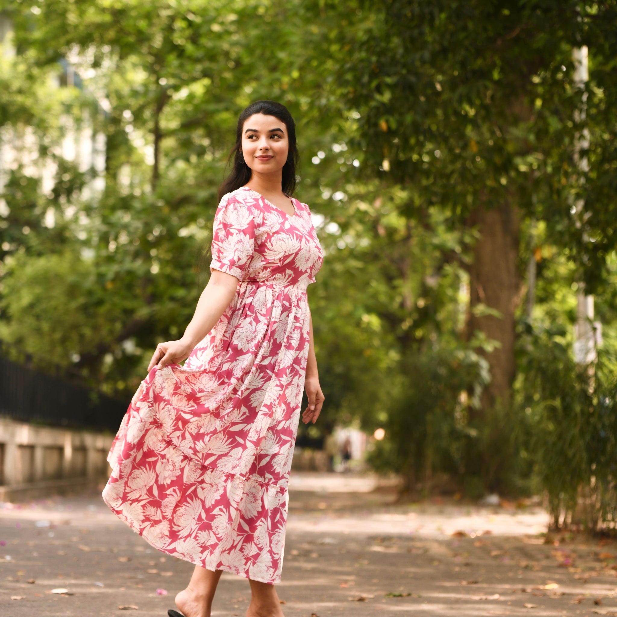 Angel Wardrobe: Presents new casual wear midi dress for women