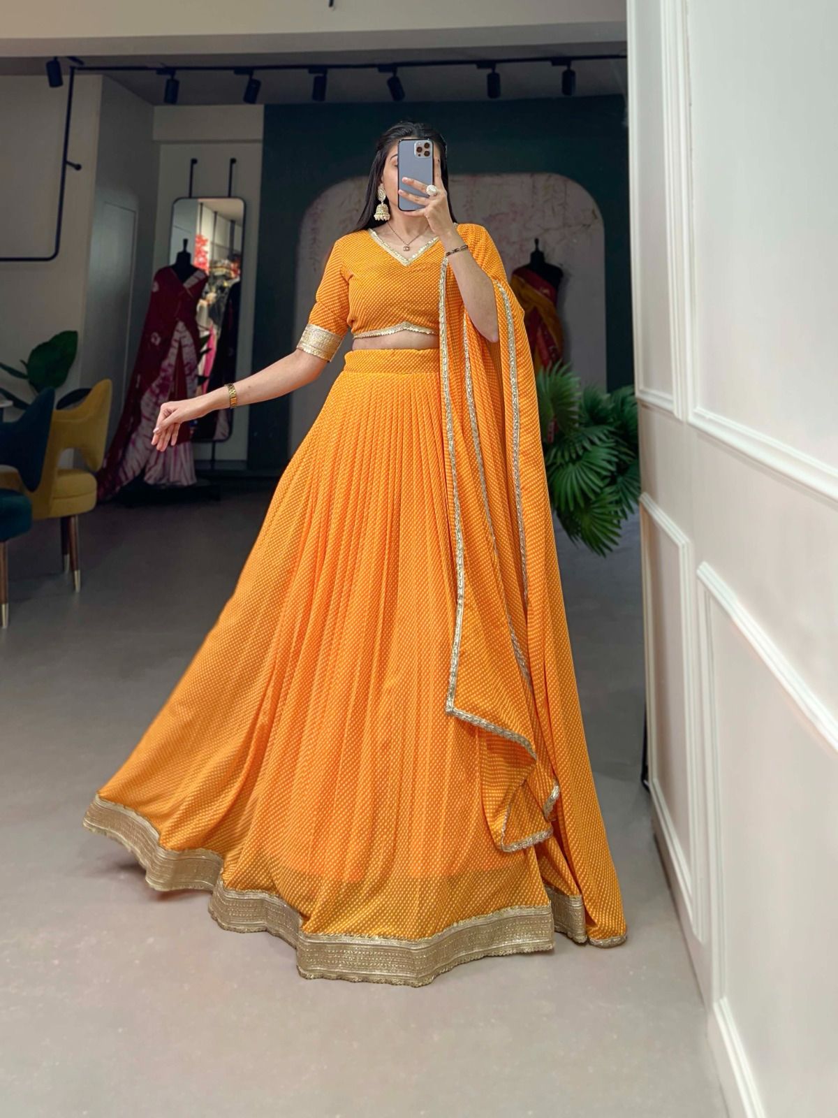 Angel Wardrobe: Presents Georgette Lehenga Choli