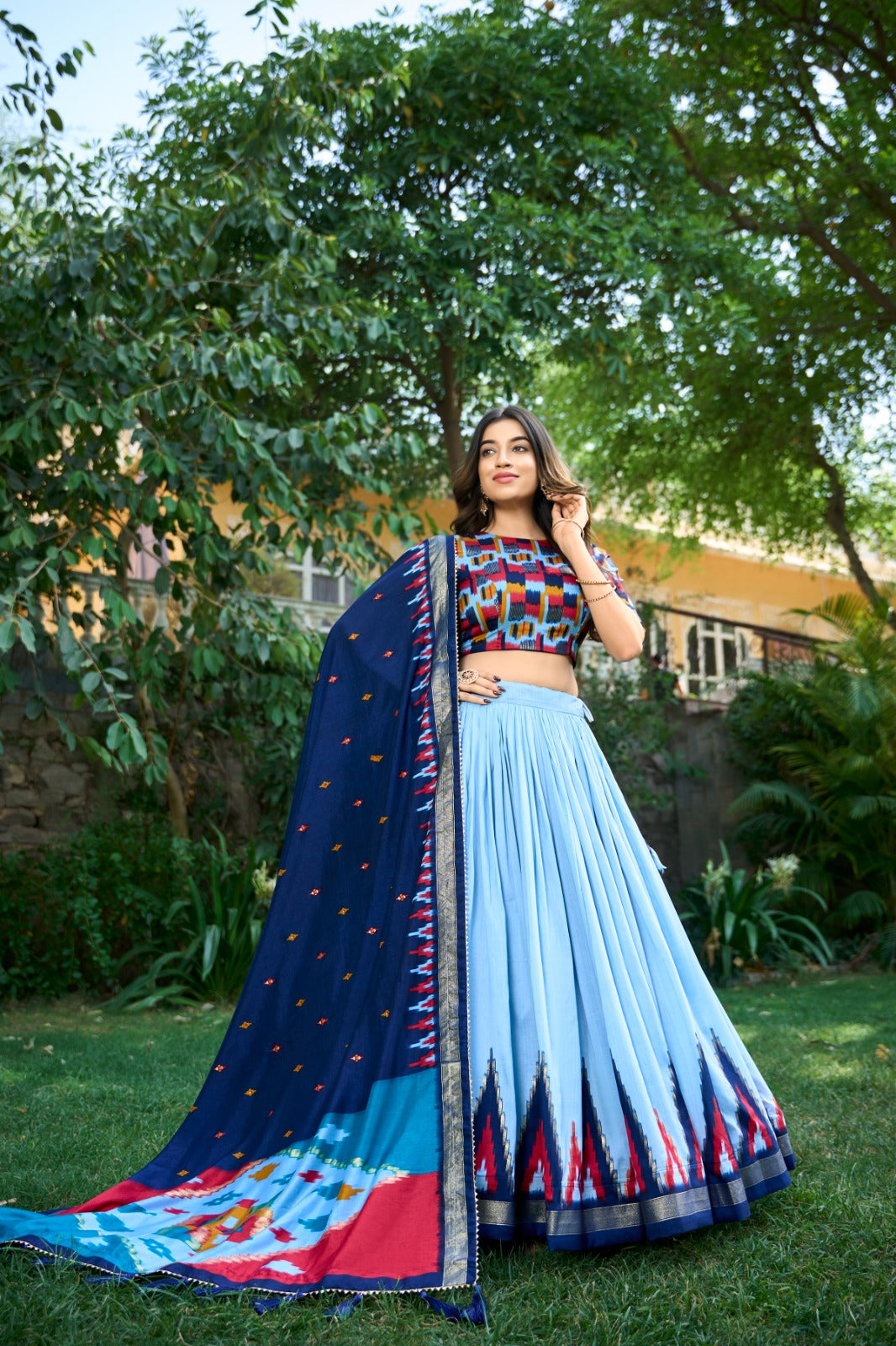 Angel Wardrobe: Presents The lightweight yet luxurious Tussar silk fabric ensures comfort and elegance, making this lehenga choli a must-have for every fashion connoisseur
