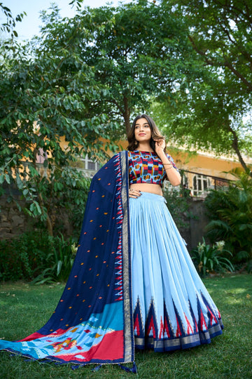 Angel Wardrobe: Presents The lightweight yet luxurious Tussar silk fabric ensures comfort and elegance, making this lehenga choli a must-have for every fashion connoisseur